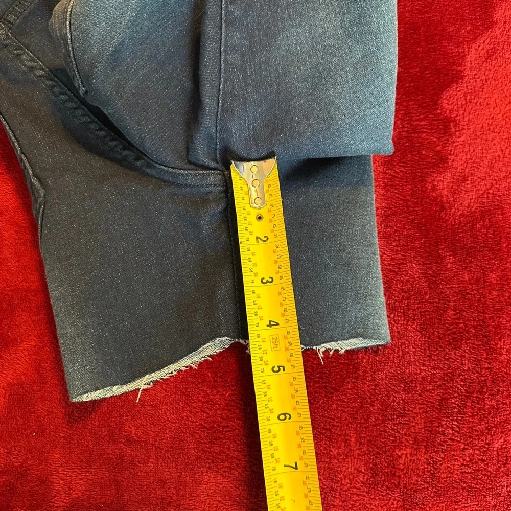 Kenneth‎ Cole Girls Slim Fit Denim Shorts Dark Wash Raw Hem Size 10/12